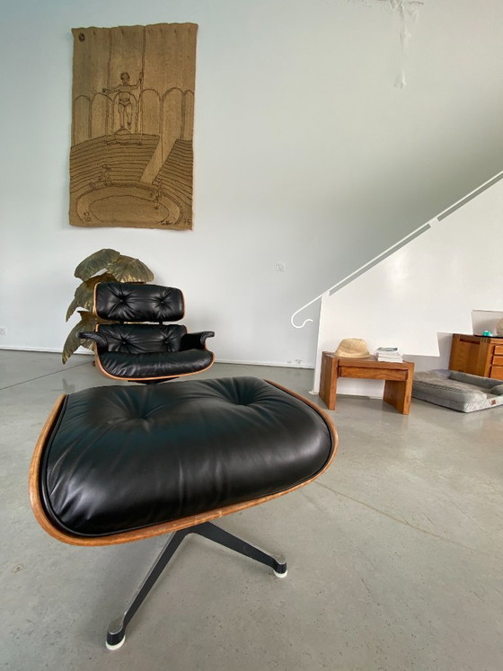 Charles e Ray Eames Lounge Chair e Ottomana 1991 – Charles & Ray Eames, Sedie e poltrone, Leather, Wood (photo 8 of 10)