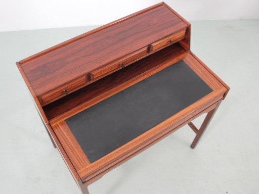 Petit bureau à gradin scandinave en palissandre de Rio – bijzettafels, Wood (photo 2 of 13)