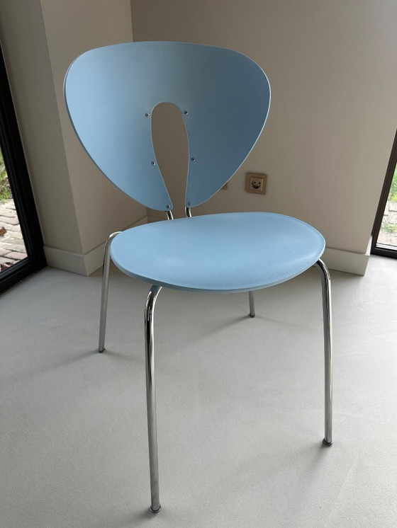 Image 1 of Sedia STUA Globus azzurra (vintage)