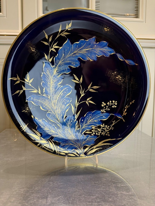 Original Rosenthal Selb Germany – Hand-painted – Real cobalt – Gold decoration – Decorative plate – ca. 1957–1963 – – servies