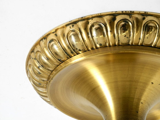 Image 1 of Lampe murale ou plafonnier ronde en laiton et métal, style pop art des années 1960, par Sölken