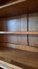 Solid antique wooden cabinet (2-part)