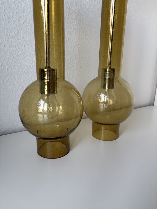 2 suspensions STAFF, modèle P1115, vintage années 60/70 – hanglampen, Glass (photo 2 of 9)