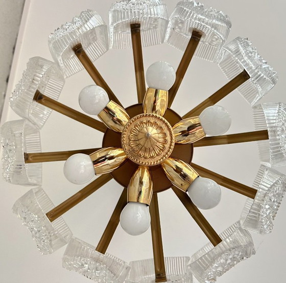 Vintage Kaiser Leuchten Hanglamp – Hanglampen, Glass, Brass (photo 13 of 16)