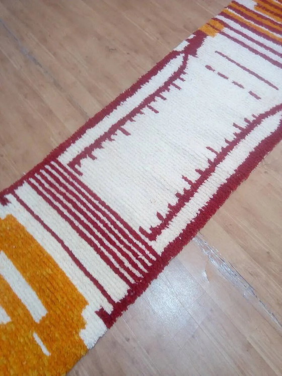 Tappeto runner - stile intrecciato a mano dal Marocco - 296 x 70 cm – Tappeti, Wool, Cotton, Modern (photo 3 of 7)