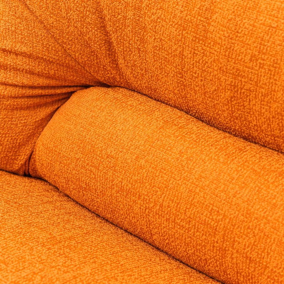 Fauteuil Lounge Vintage en Tissu Orange, Design Modernariato Années 70 – 1970 (photo 4 of 11)