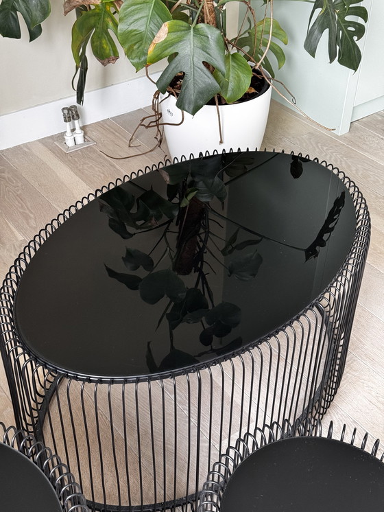 Image 1 of Kare Wire Coffee Table and Side Tables