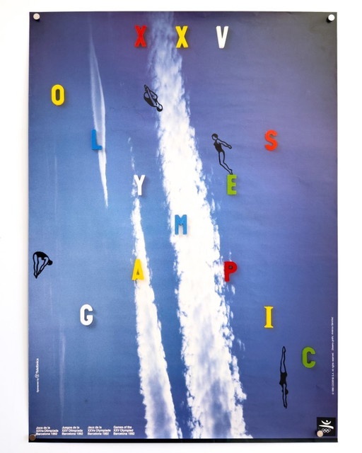 🌤️ Juegos Olímpicos de Barcelona ’92 – 1990 – Cartel original de América Sánchez | 70×50cm | España