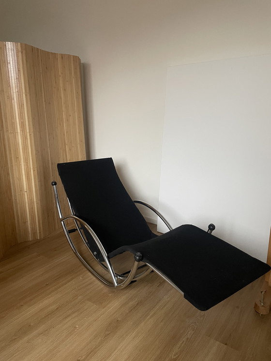 Image 1 of Unique Vintage Rocking Chair With Adjustable Base - Multifunctional Design From The 1970s