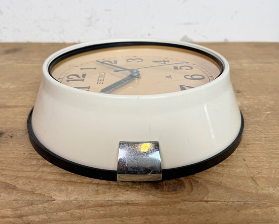 Image 1 of Vintage Beige Seiko Ships Wall Clock, 1970s