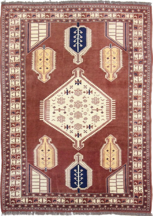 Original Kazak Russ wool rug, antique, 210 x 160 cm