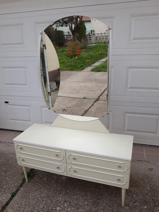 Duitse Mid-Century Kaptafel, jaren 50