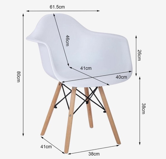 Image 1 of 6 weiße Schalensitze