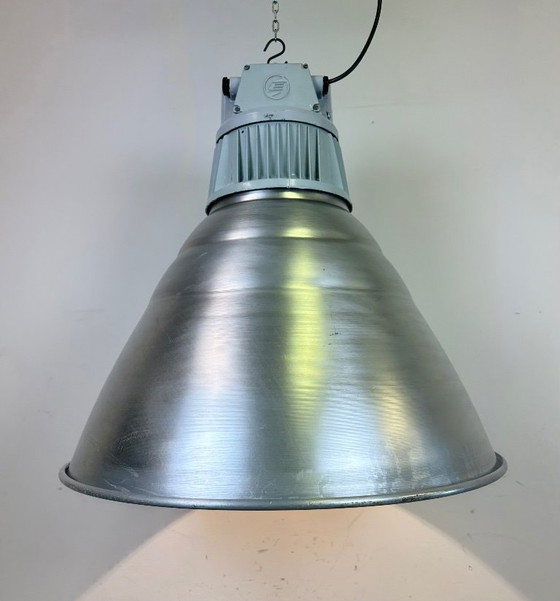 Image 1 of Large Industrial Aluminium Pendant Light from Elektrosvit, 1960s