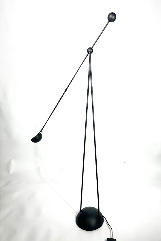 Vintage Yuki vloerlamp, Stefano Cevoli, Verlichting, Metaal, Zwart (foto 8 van 10)