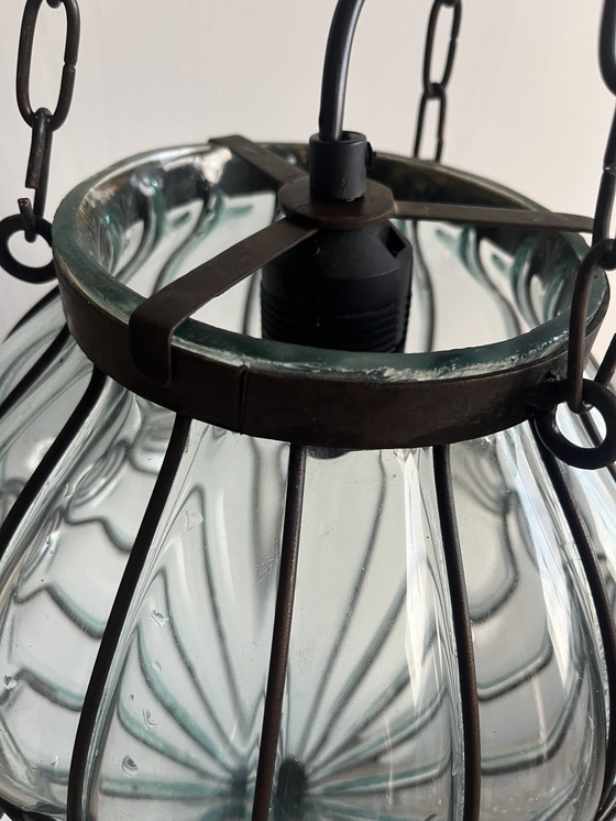 Image 1 of Venezianische mundgeblasene Glaslampe