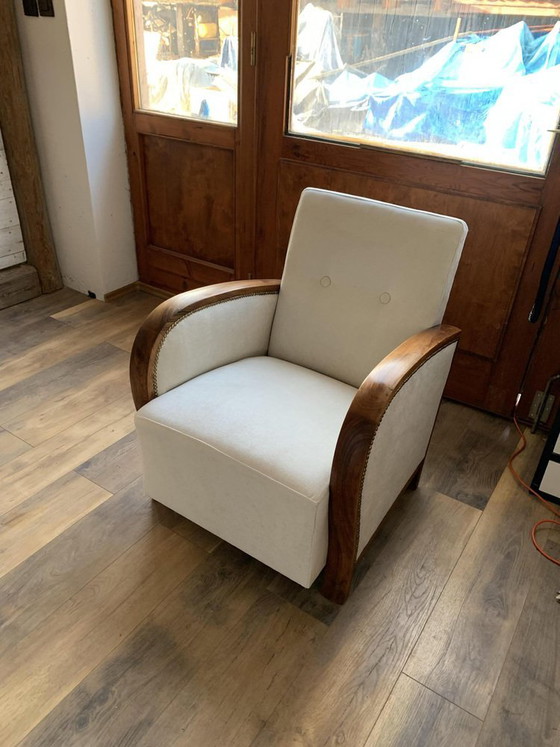 Set of Hungarian Art Deco Armchair, 1930s – Wood (photo 5 of 5)