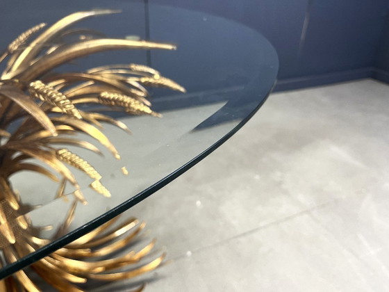 Image 1 of Table de salle à manger Coco Chanel en métal doré, années 1960