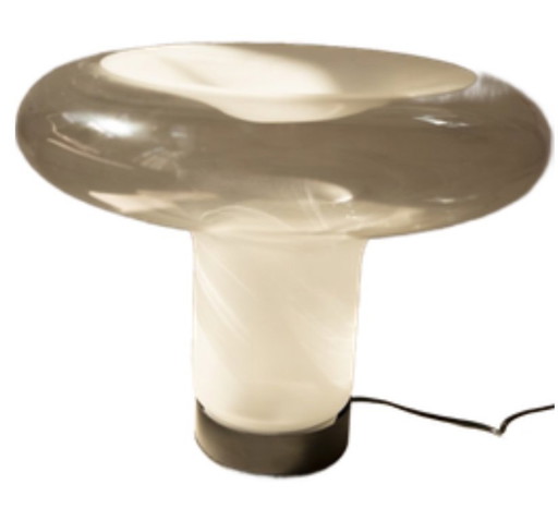 Grote Glazen Mushroom Lamp – Space Age Design
