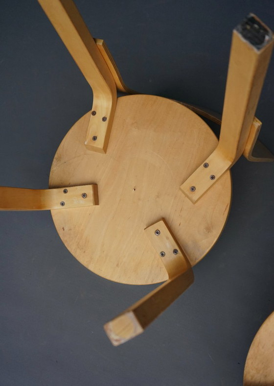 Image 1 of Model 66 Chairs attributed to Alvar Aalto, 1980s, Set of 2