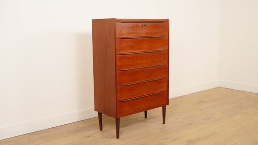 Cómoda danesa vintage | Teca | 6 cajones | 123 cm – ladekasten, Wood (photo 2 of 10)
