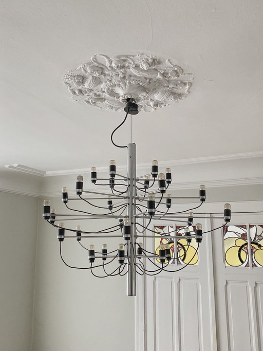 Vintage Flos 2097/30 Gino Sarfatti chandelier