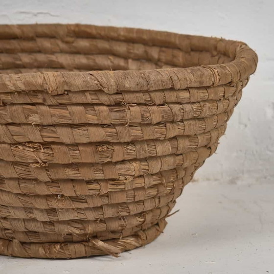 Antieke rieten mand (ca. 1930) #3, Decoratieve objecten, Bruin, Rustic (foto 13 van 14)