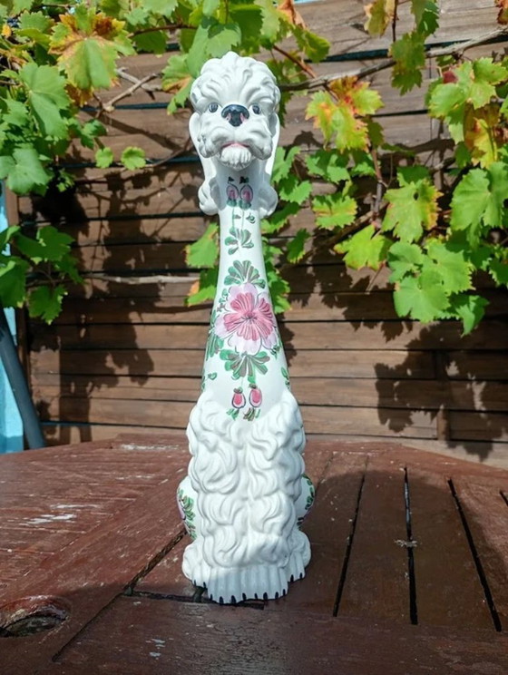 XL Vintage Italian Ceramic Poodle – Decorative Objects (photo 2 of 7)