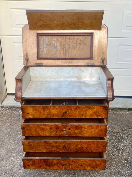 Schminktisch im Louis-Philippe-Stil mit 4 Schubladen