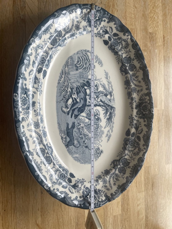 La Cartuja de Sevilla, Oval Bowl, Porcelain, Blue (photo 11 of 14)