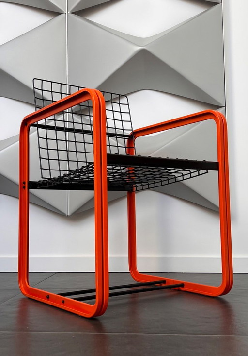 Sedia Quadra di Gigante, Zambusi e Boccato per Seccose, Italia, anni '80 – eetkamerstoelen, Metal (photo 2 of 8)