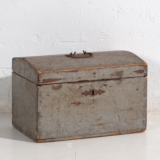Kleine antike graue Truhe (ca. 1900) #69 – Kommoden, Rustic (photo 7 of 40)