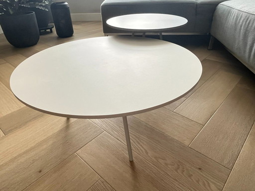 Metaform salontafelset – model DP (wit + grijs) – keramiek