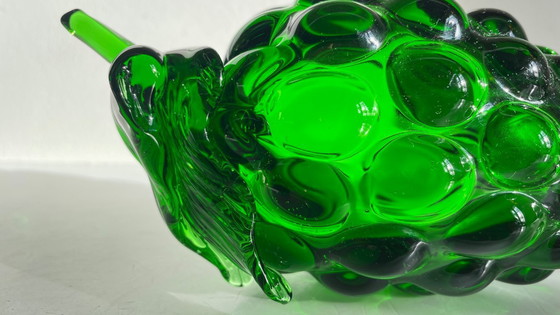 Image 1 of Vintage groene glazen druiventros