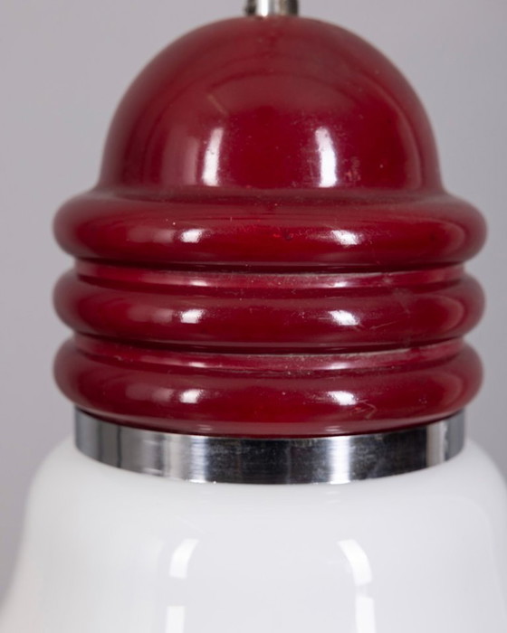 Image 1 of Vintage glazen en metalen Arianna hanglamp van Piero Brombin voor Artemide