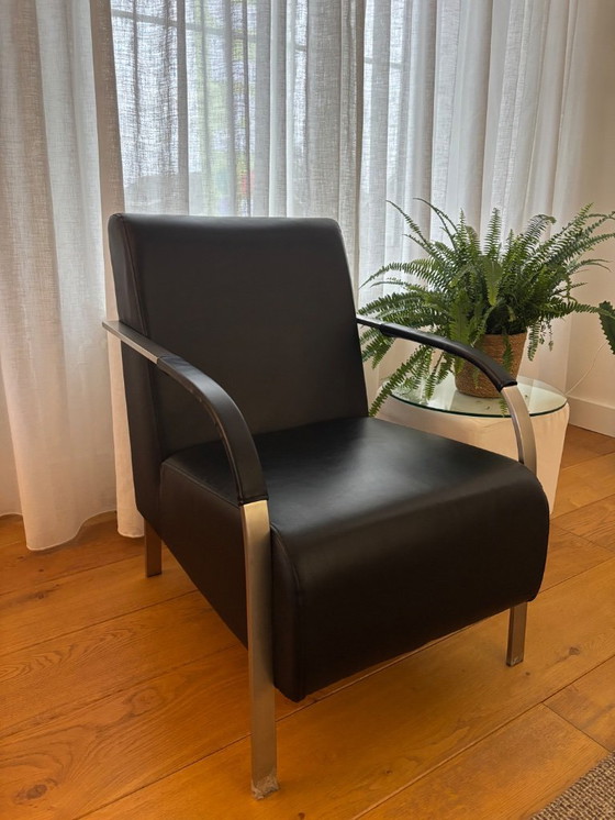 Image 1 of Black armchair