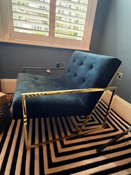Jonathan Adler paar Goldfinger stoelen