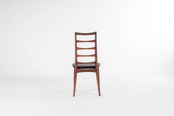 Image 1 of Set of 6 Niels Koefoed “Lis” Rosewood Chairs for Hornslet Møbelfabrik, Denmark, 1960s