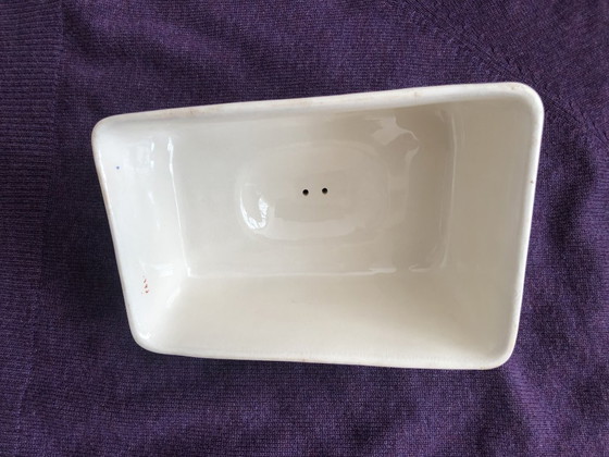 Image 1 of Antique English Large Cheese Keeper or Butter Dish