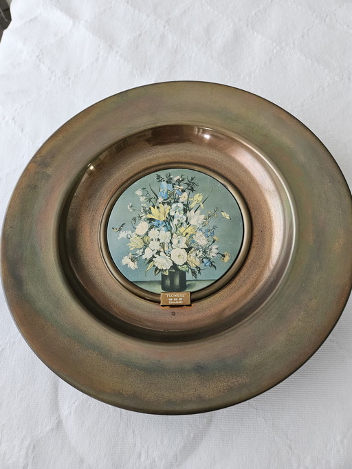 Targa vintage del Trafford "Fiori"