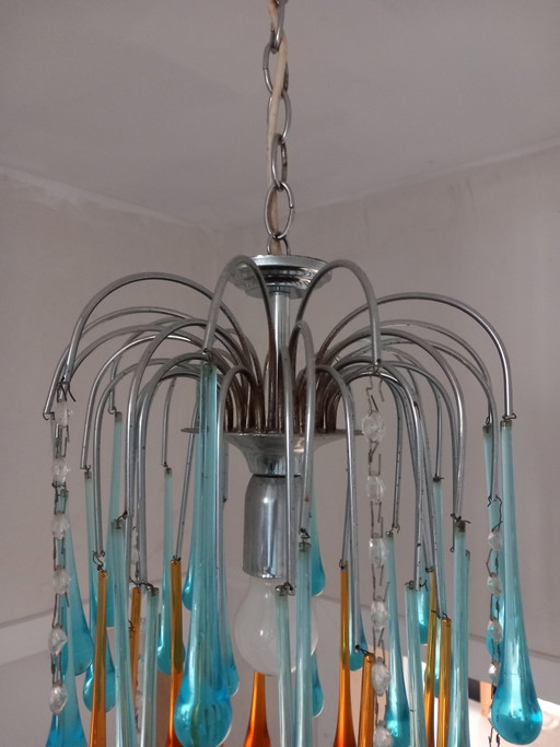 Lustre en verre de Murano Mid-Century