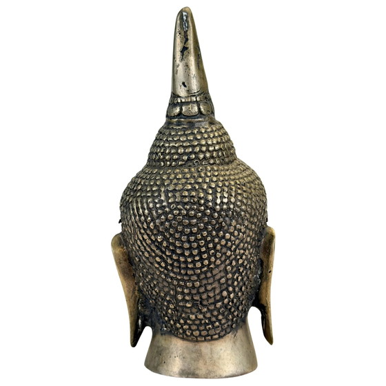 Cabeza de Buda tailandesa de bronce antigua – Siglo XIX – Esculturas, Bronze (photo 5 of 9)