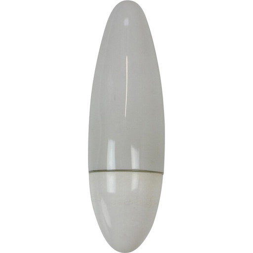 Vintage bakelite and milk glass wall Lamp, Czechoslovakia 1960s