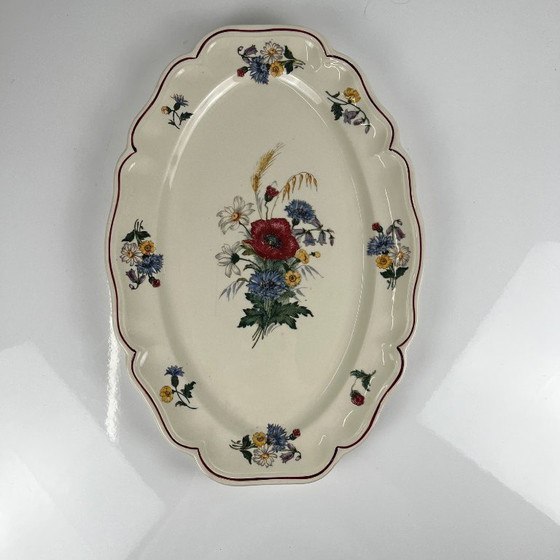 Piatto Ovale "Agreste" Sarreguemines, XX Secolo – Stoviglie, Ceramic, Vintage (photo 2 of 7)