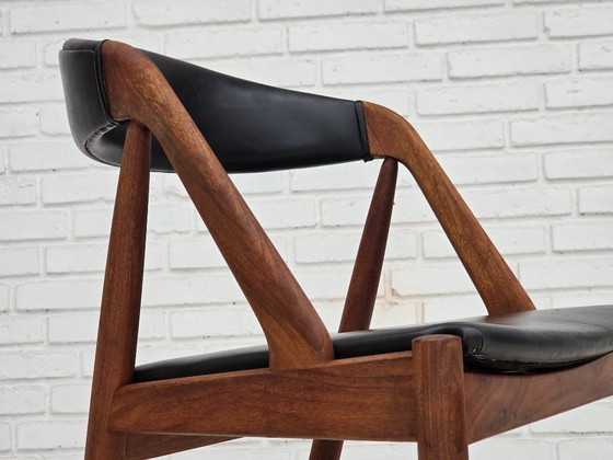 1960s, Danish Design by Kai Kristensen, Set of 4 Armchairs, Leather, Teak – Dining chairs (photo 18 of 18)