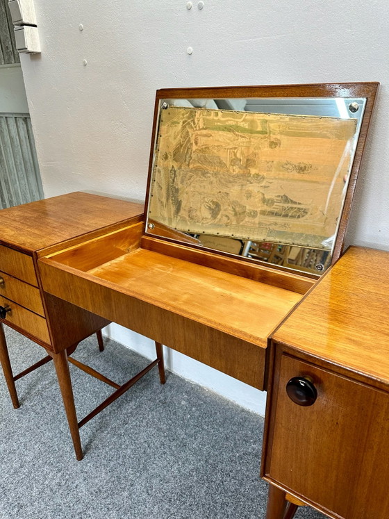 Tocador de teca de diseño danés Mid Century, años 60, Adolphsen & Søn, Cómodas, Madera, Marrón (foto 8 de 15)
