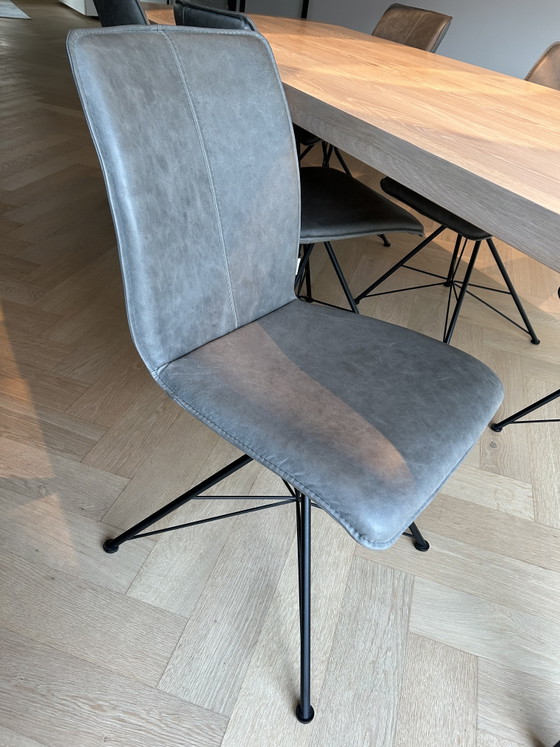 Bert Plantagie Set da pranzo Incl 6 Sedie in pelle – Iron, Wood (photo 9 of 11)