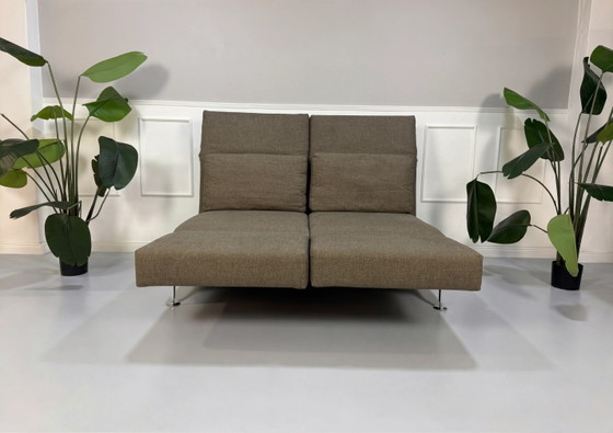 Image 1 of Brühl Moule Bank Braun Grau Schlafsofa Rollen