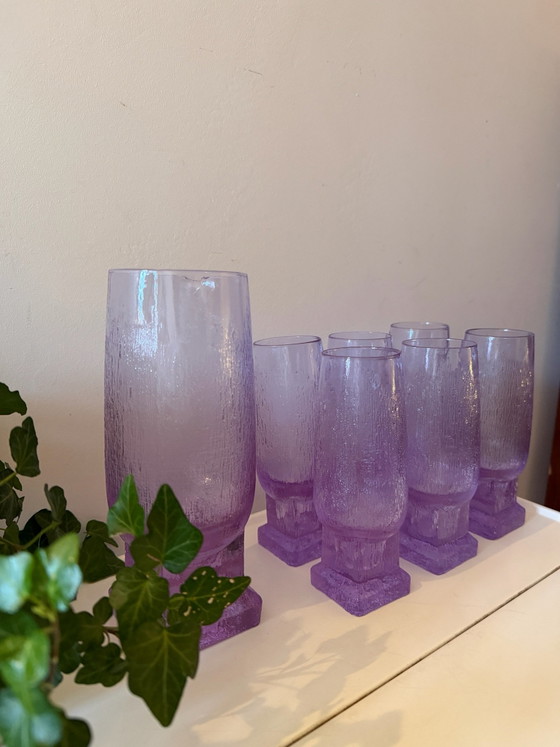 Bicchieri vintage in vetro alessandrite per barware italiano – Bicchieri e caraffe (photo 2 of 8)