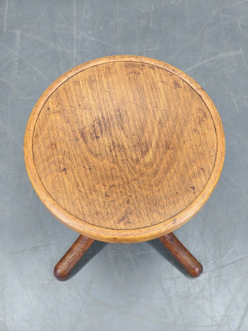 Thonet draaibare pianokruk van gebogen hout, Tsjechoslowakije, jaren 1930
